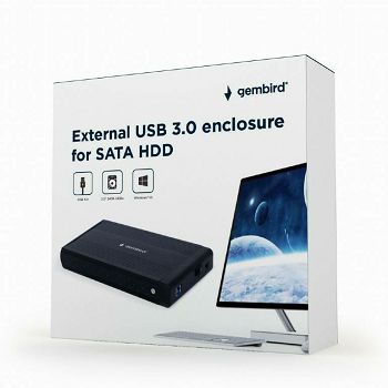 Externa ladica za HDD/SSD diskove 3,5" USB 3.0 - Gembird EE3-U3S-3