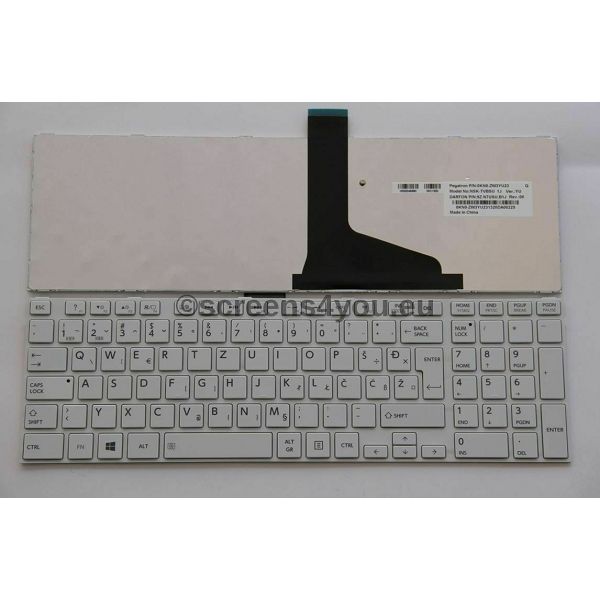 Tipkovnica za laptope Toshiba Satellite L850/L855/L870/L875 bijela